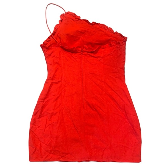• Superdown Elizabeth one shoulder mini dress red large - Picture 3 of 5